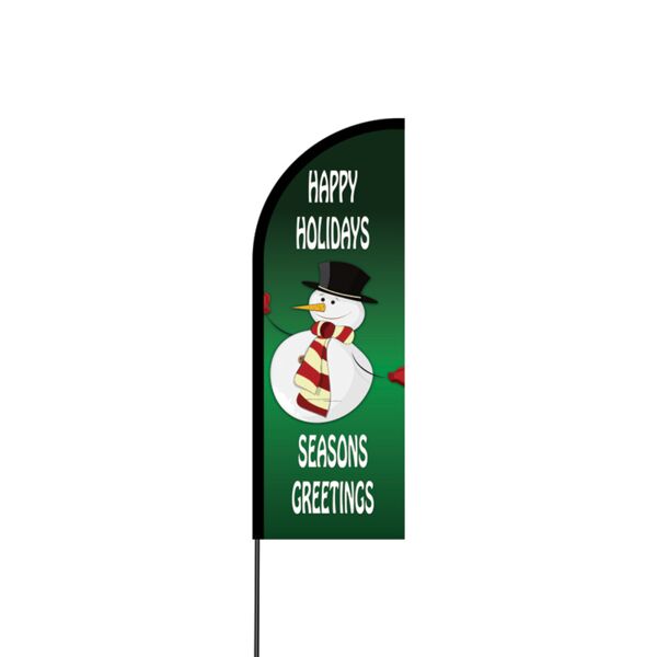 Happy Holidays Flex Banner Flag - 11ft Thumbnail