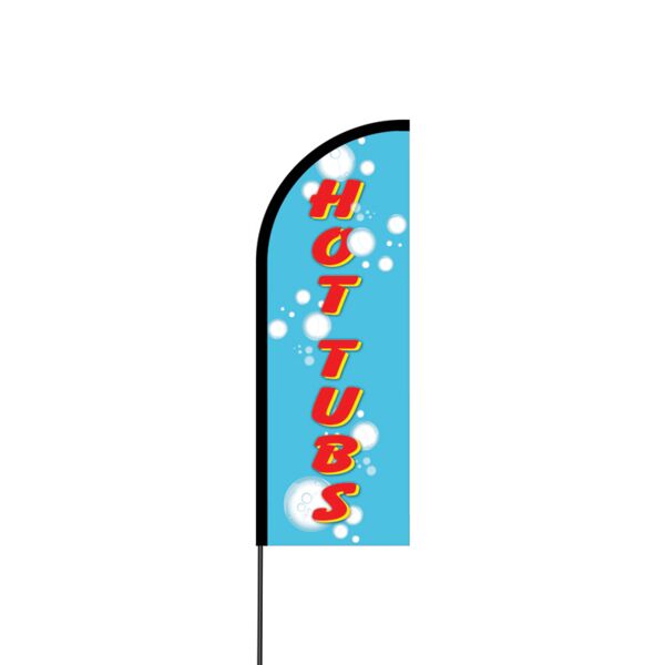 Hot Tubs Flex Banner Flag - 11ft Thumbnail