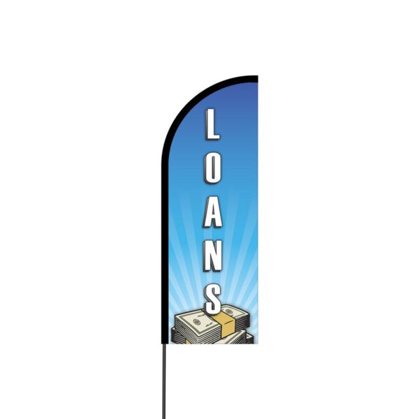 Loans Flex Banner Flag - 11ft Thumbnail