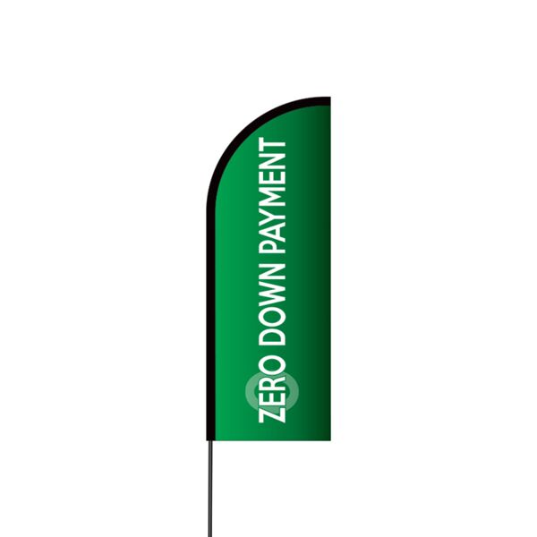 Zero Down Payment Flex Banner Flag - 11ft Thumbnail