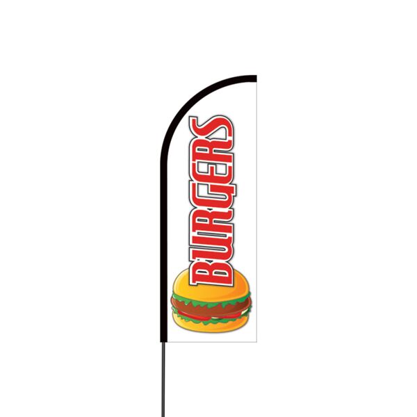 Burgers Flex Banner Flag - 11ft Thumbnail