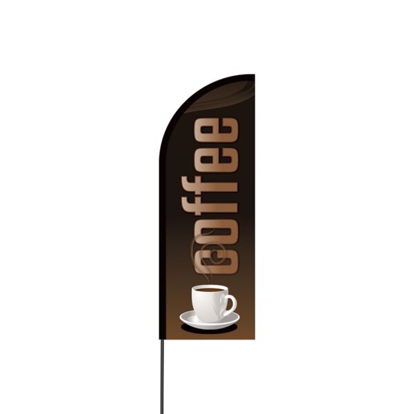 Coffee Flex Banner Flag - 11ft Thumbnail