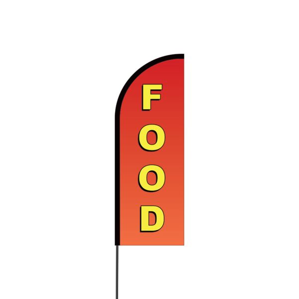 Food Flex Banner Flag - 11ft Thumbnail