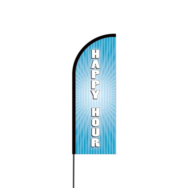 Happy Hour Flex Banner Flag - 11ft Thumbnail