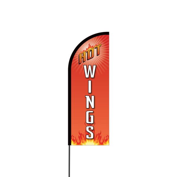 Hot Wings Flex Banner Flag - 11ft Thumbnail
