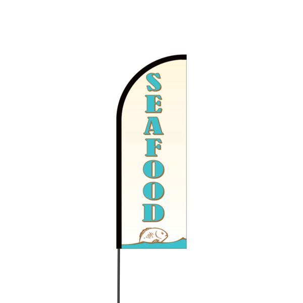 Seafood Flex Banner Flag - 11ft Thumbnail