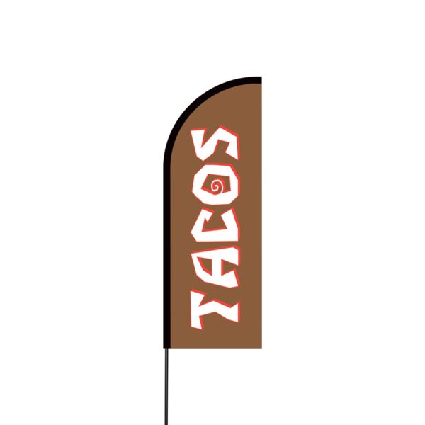 Tacos Flex Banner Flag - 11ft Thumbnail