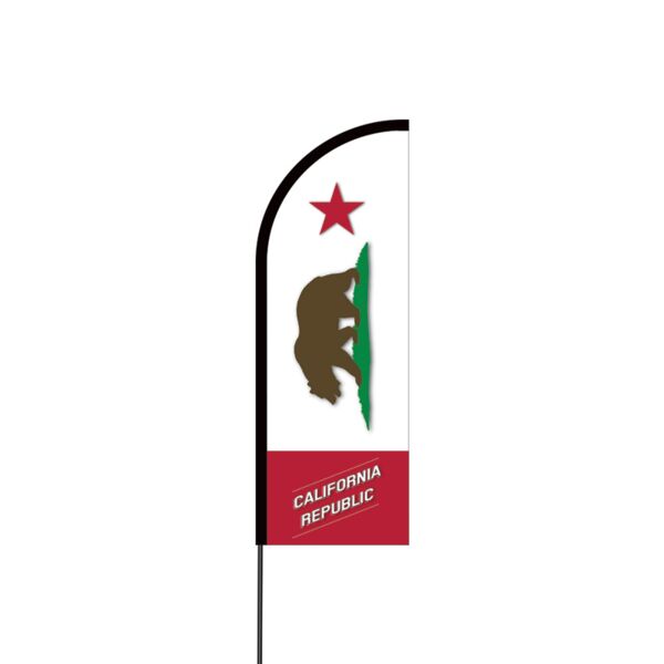 Californian Flex Banner Flag - 11ft Thumbnail