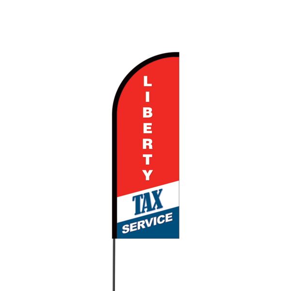 Liberty Tax Services Flex Banner Flag - 11ft Thumbnail