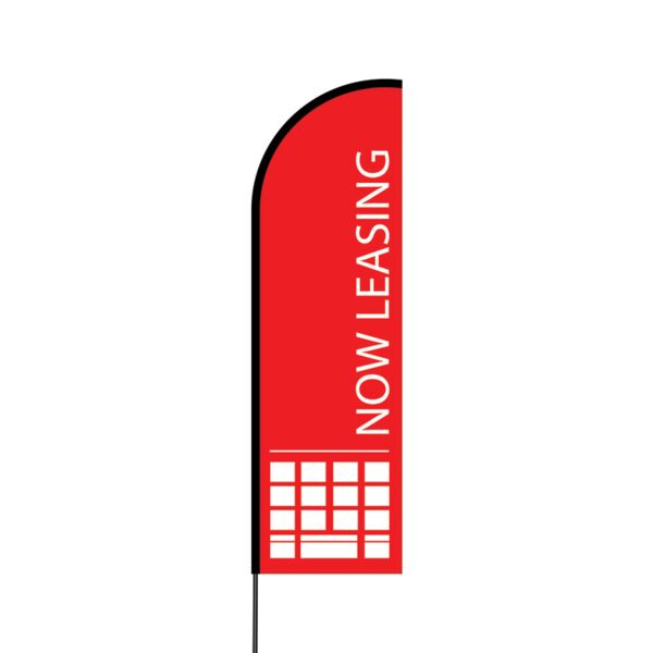 Now Leasing Flex Banner Flag - 14 (Single Sided) Thumbnail