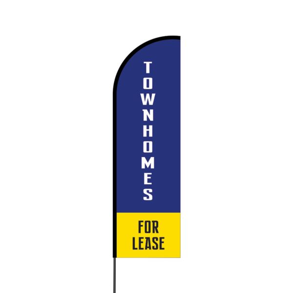 Town Homes Flex Banner Flag - 14 (Single Sided) Thumbnail