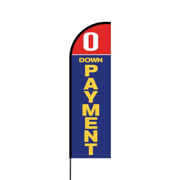 0 Down Payment Flex Banner Flag - 14 (Single Sided) Thumbnail