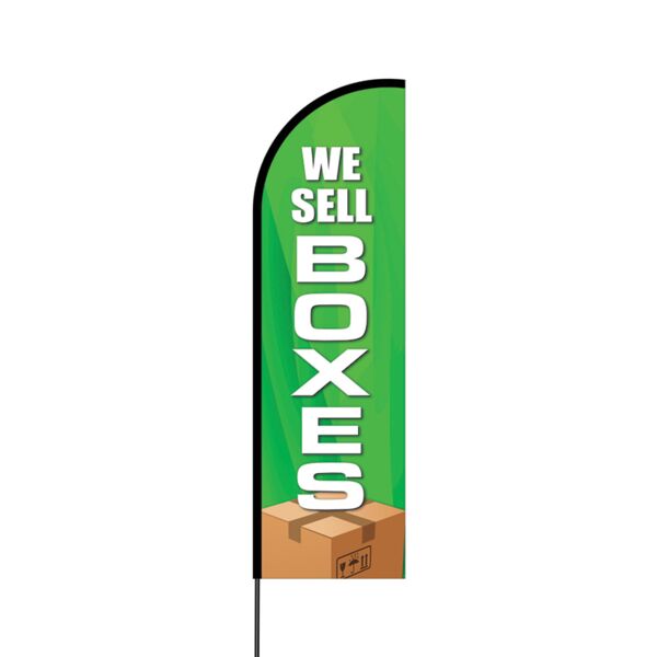 We Sell Boxes Flex Banner Flag - 14 (Single Sided) Thumbnail