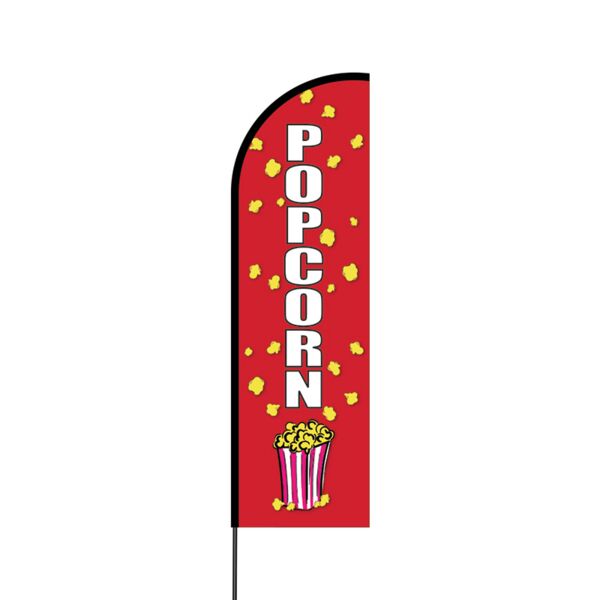 Popcorn Flex Banner Flag - 14 (Single Sided) Thumbnail