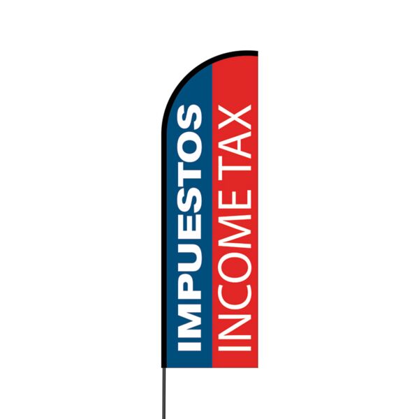 Impuestos Income Tax Flex Banner Flag - 14 (Single Sided) Thumbnail