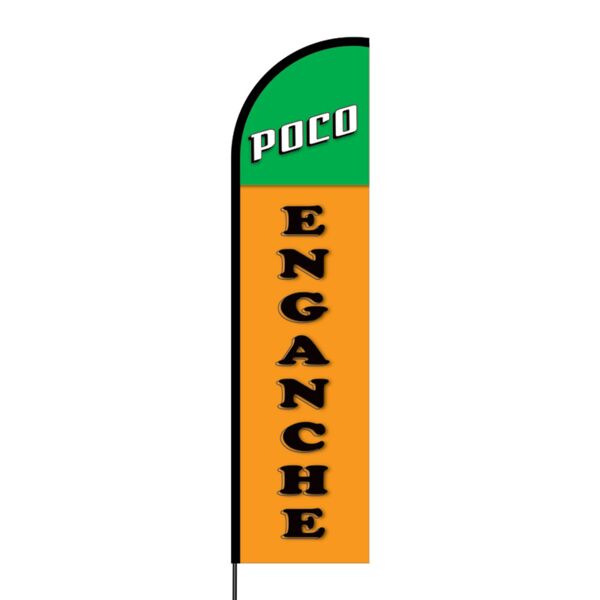 Poco Enganche Flex Banner Flag - 16ft (Single Sided) Thumbnail