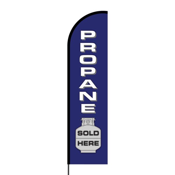 Propane Flex Banner Flag - 16ft (Single Sided) Thumbnail