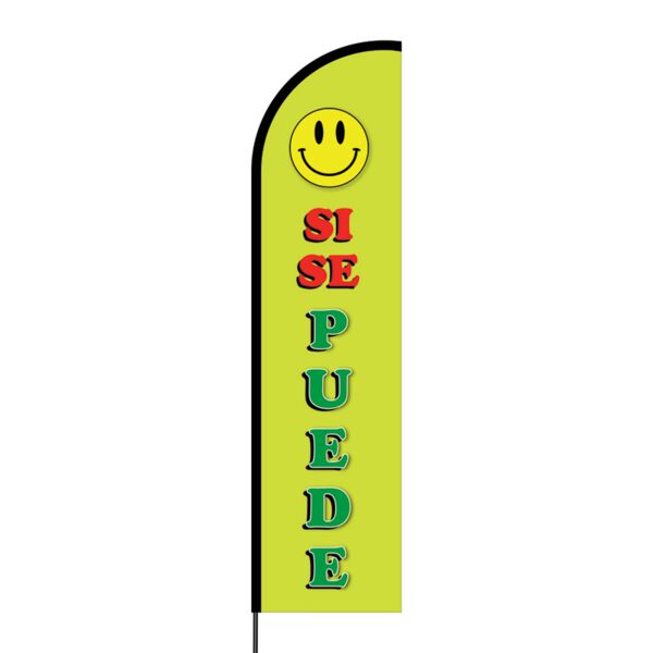 Si Se Puede Flex Banner Flag - 16ft (Single Sided) Thumbnail