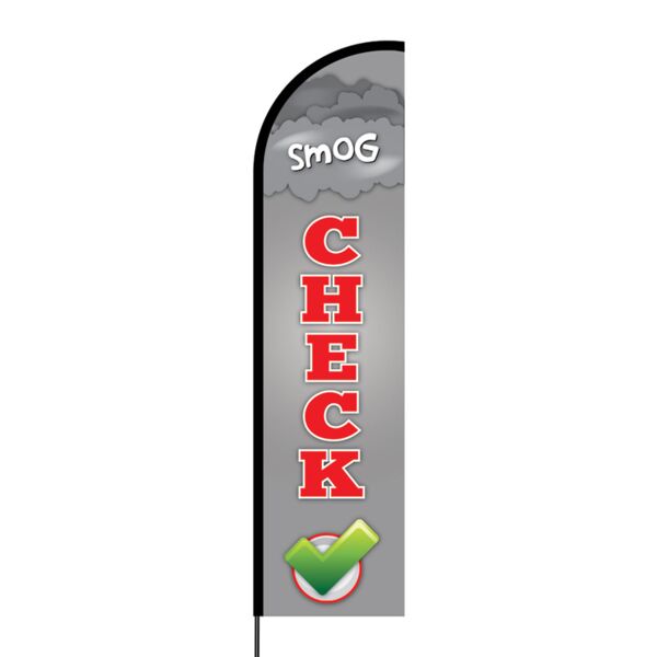 Smog Check Flex Banner Flag - 16ft (Single Sided) Thumbnail
