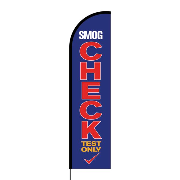 Smog Check Flex Banner Flag - 16ft (Single Sided) Thumbnail