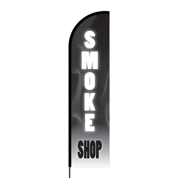 Smoke Shop Flex Banner Flag - 16ft (Single Sided) Thumbnail