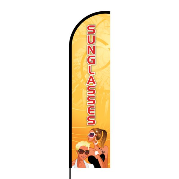 Sunglasses Flex Banner Flag - 16ft (Single Sided) Thumbnail