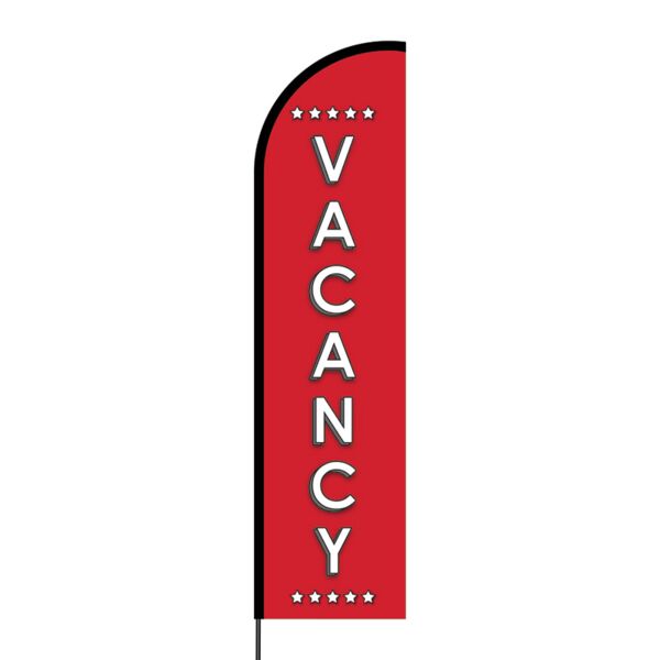 Vacancy Flex Banner Flag - 16ft (Single Sided) Thumbnail