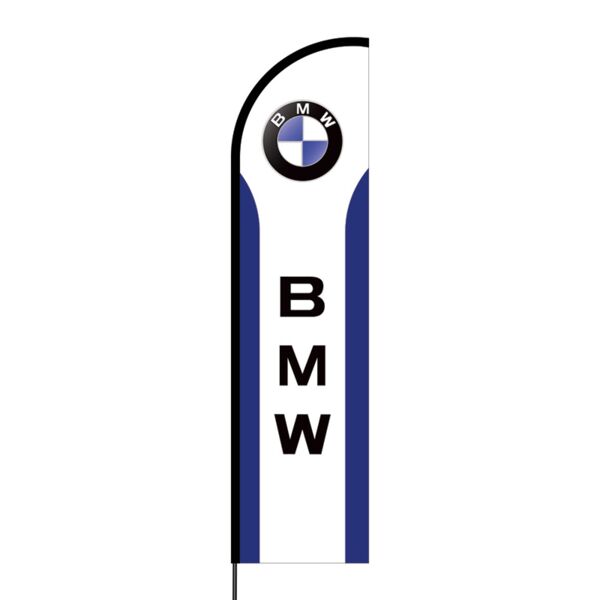 BMW Flex Banner Flag - 16ft (Single Sided) Thumbnail