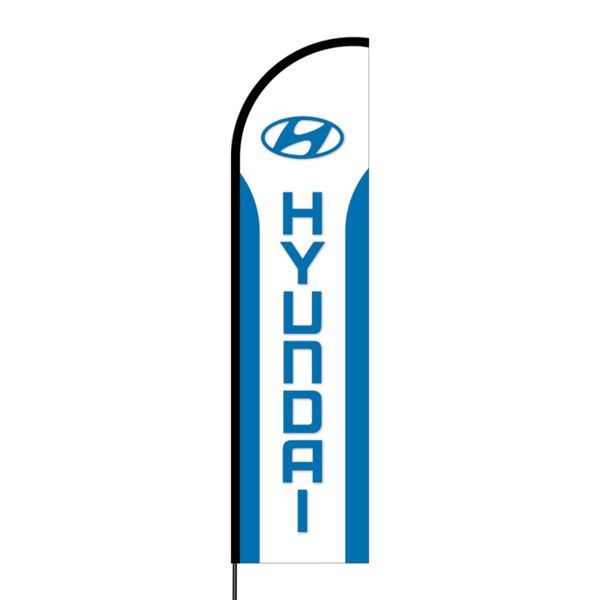 Hyundai Flex Banner Flag - 16ft (Single Sided) Thumbnail
