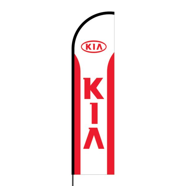 KIA Flex Banner Flag - 16ft (Single Sided) Thumbnail