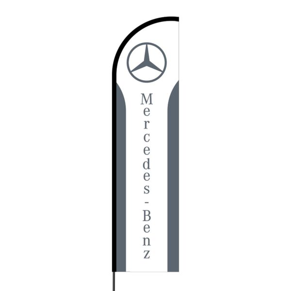 Mercedes Benz Flex Banner Flag - 16ft (Single Sided) Thumbnail