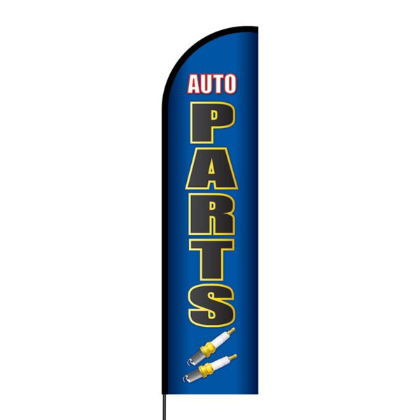Auto Parts Flex Banner Flag - 16ft (Single Sided) Thumbnail