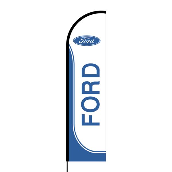 Ford Flex Banner Flag - 16ft (Single Sided) Thumbnail