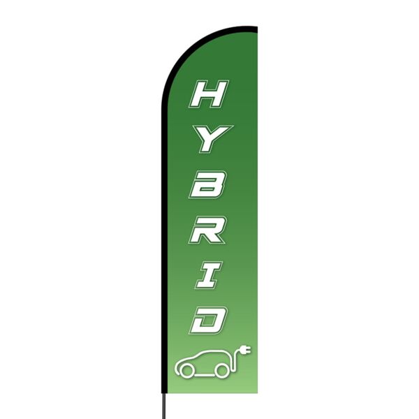 Hybrid Flex Banner Flag - 16ft (Single Sided) Thumbnail