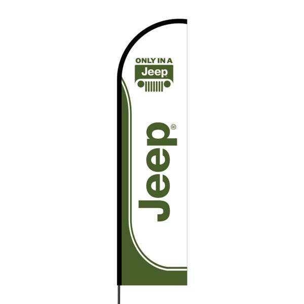 Jeep Flex Banner Flag - 16ft (Single Sided) Thumbnail