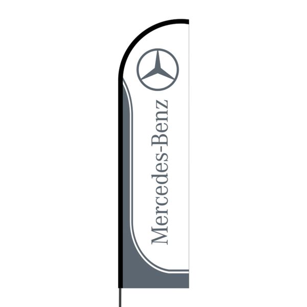 Mercedes Benz Flex Banner Flag - 16ft (Single Sided) Thumbnail