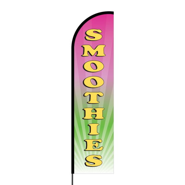 Smoothies Flex Banner Flag - 16ft (Single Sided) Thumbnail