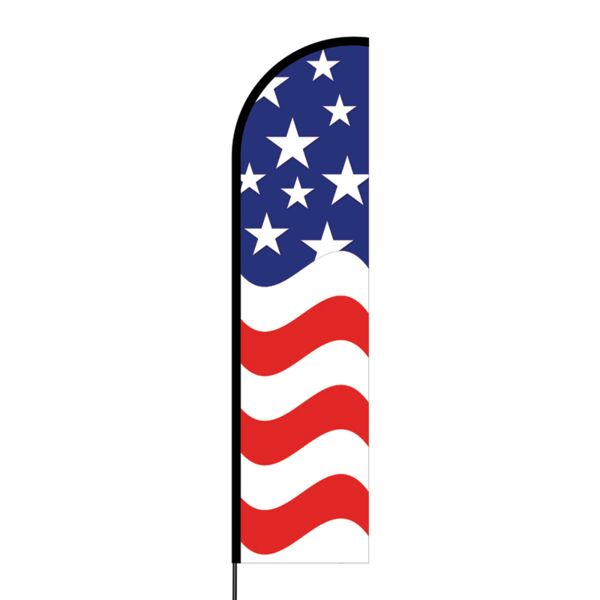American Flex Banner Flag - 16ft (Single Sided) Thumbnail