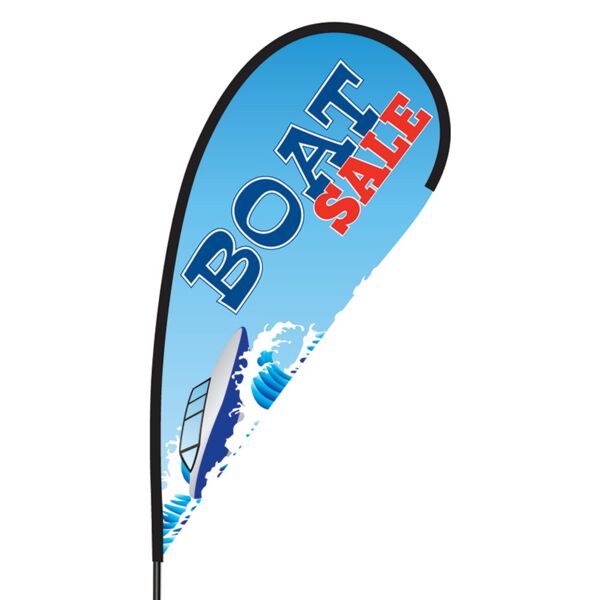 Boat Sale Flex Blade Flag - 09' Single Sided Thumbnail