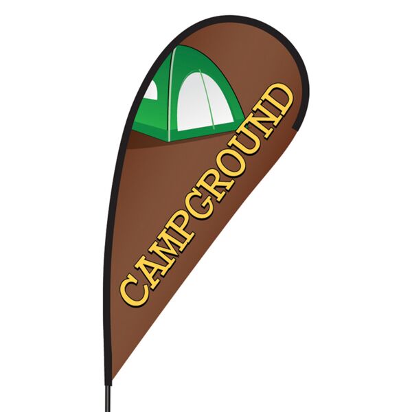 Campgrounds Flex Blade Flag - 09' Single Sided Thumbnail