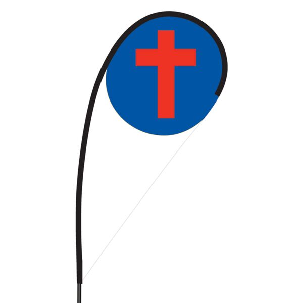 Cross Flex Blade Flag - 09' Single Sided Thumbnail