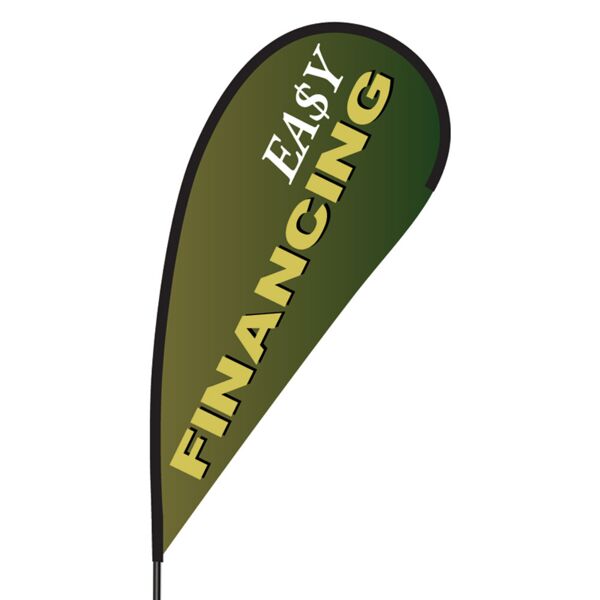 Easy Financing Flex Blade Flag - 09' Single Sided Thumbnail