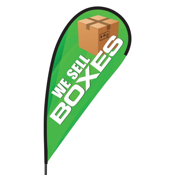We Sell Boxes Flex Blade Flag - 09' Single Sided Thumbnail