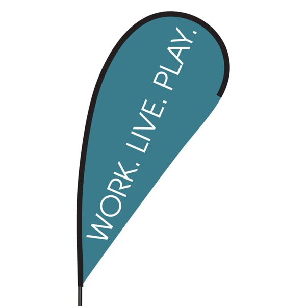 Work Live Play Flex Blade Flag - 09' Single Sided Thumbnail