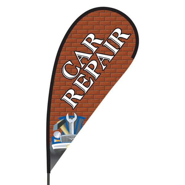 Car Repair Flex Blade Flag - 09' Single Sided Thumbnail