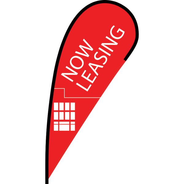 Now Leasing Flex Blade Flag - 12' Thumbnail