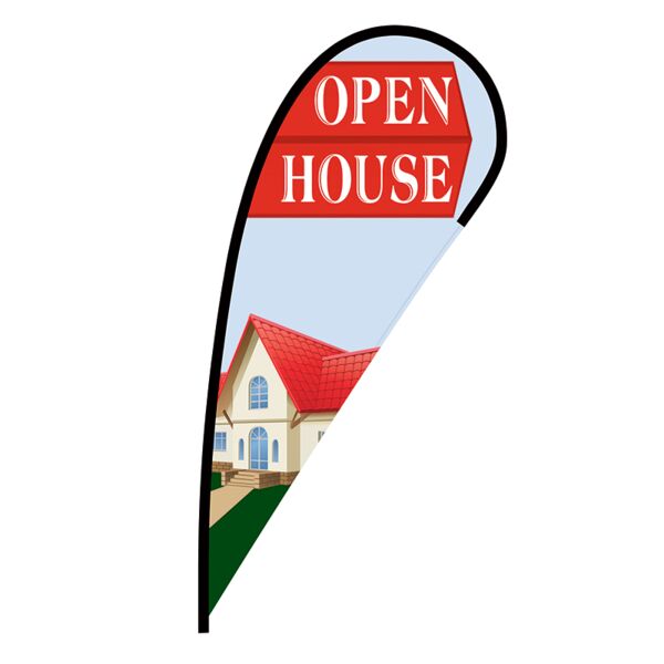 Open House Flex Blade Flag - 12' Thumbnail