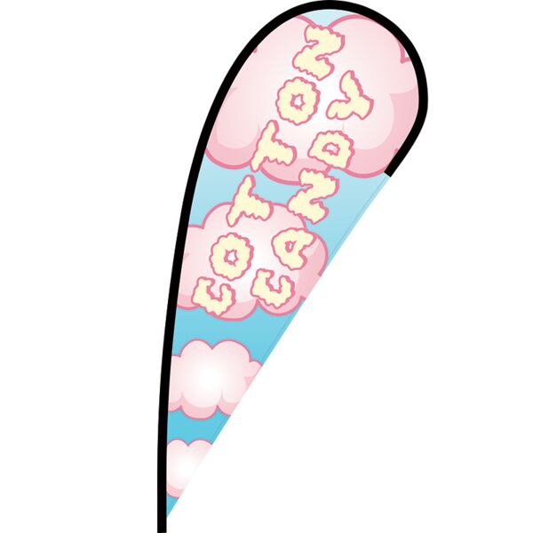 Cotton Candy Flex Blade Flag - 12' Thumbnail
