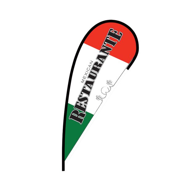 Mexican Restaurant Flex Blade Flag - 12' Thumbnail