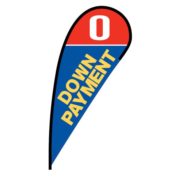 0 Down Payment Flex Blade Flag - 12' Thumbnail